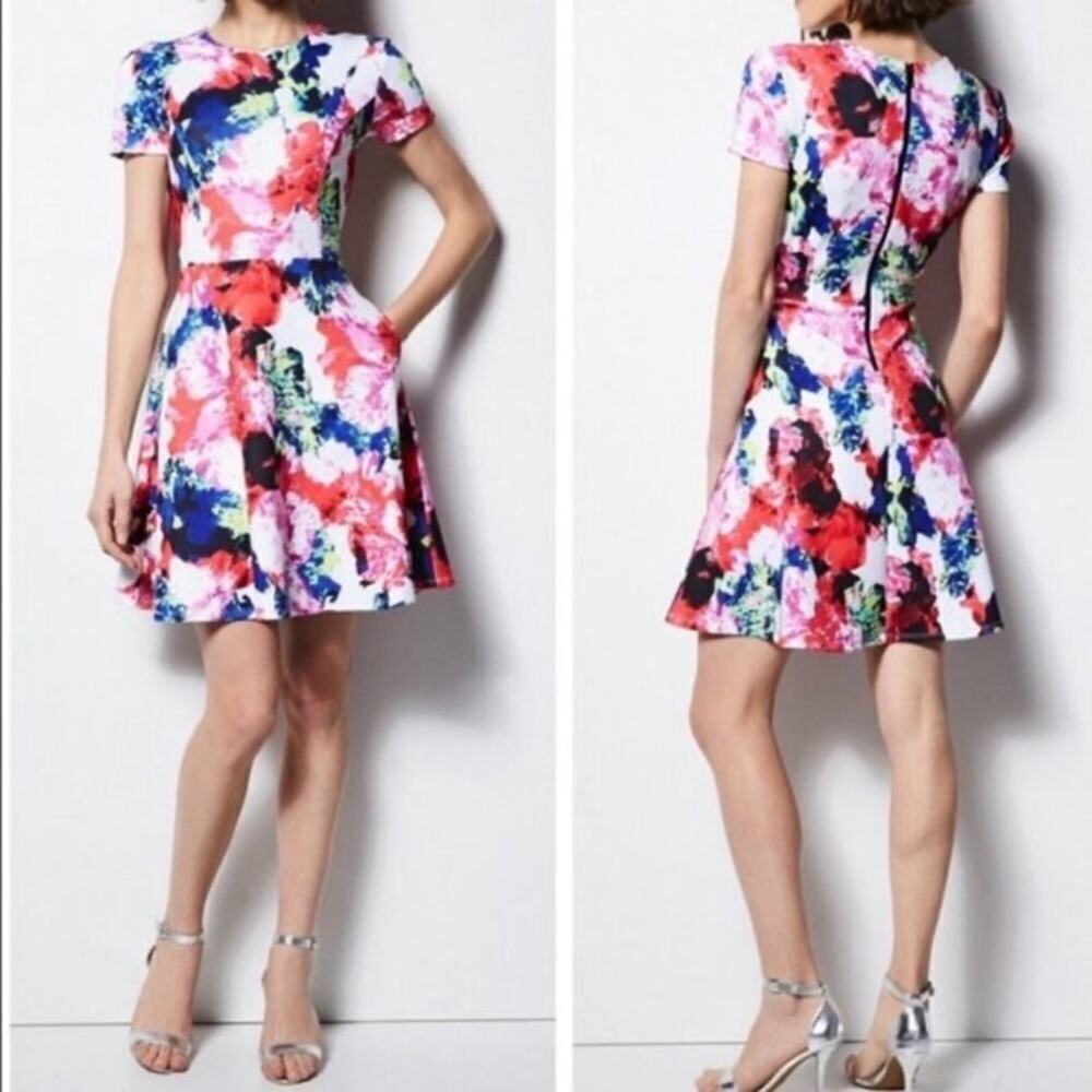 Milly for DesignNation Rosabella Combo Floral Dress Size 10
